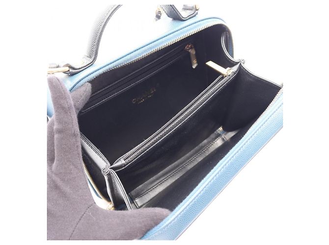 Chanel CC Figley Vanity Bag Schwarz Blau - Ansicht 3
