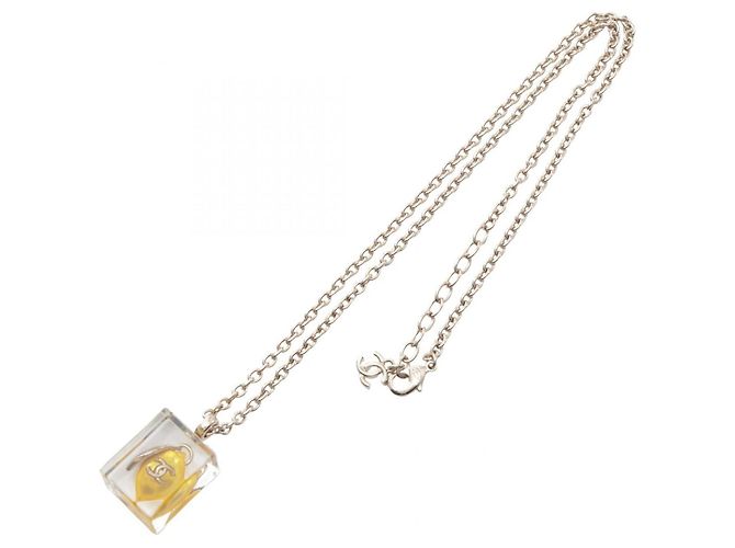 Collier Chanel D26C Coco Mark Lemon
 Doré Jaune - vue 3