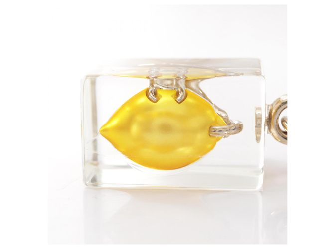 Collier Chanel D26C Coco Mark Lemon
 Doré Jaune - vue 7