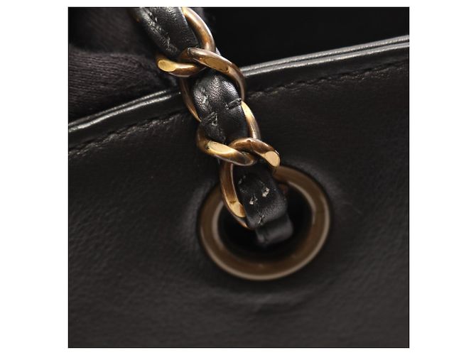 Sac à main Chanel Coco Mark Antique Gold Hardware Noir - vue 9