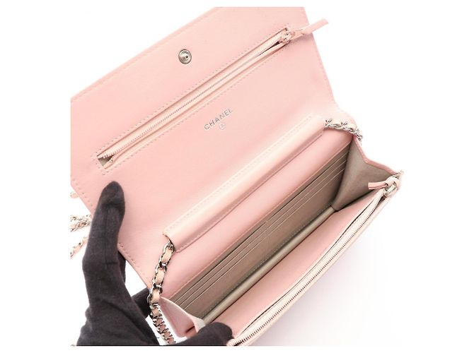 Borsa a tracolla Chanel Coco Mark Rosa - vista 3