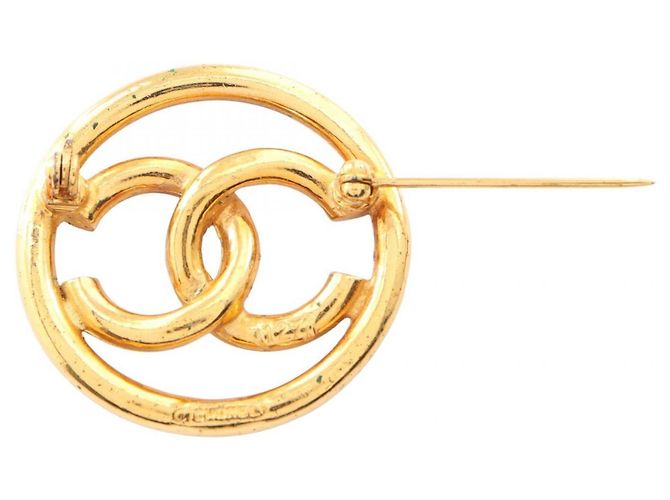 Timeless Spilla Chanel Vintage Coco Mark D'oro - vista 2