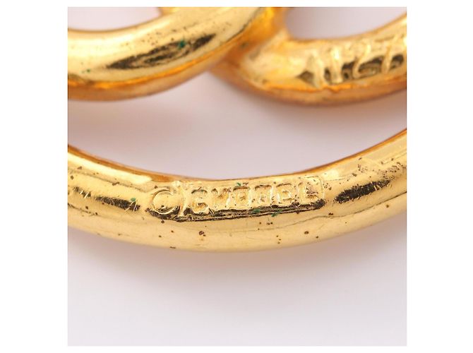Timeless Spilla Chanel Vintage Coco Mark D'oro - vista 3