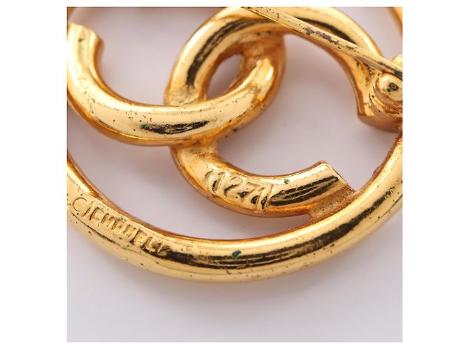 Timeless Spilla Chanel Vintage Coco Mark D'oro - vista 4
