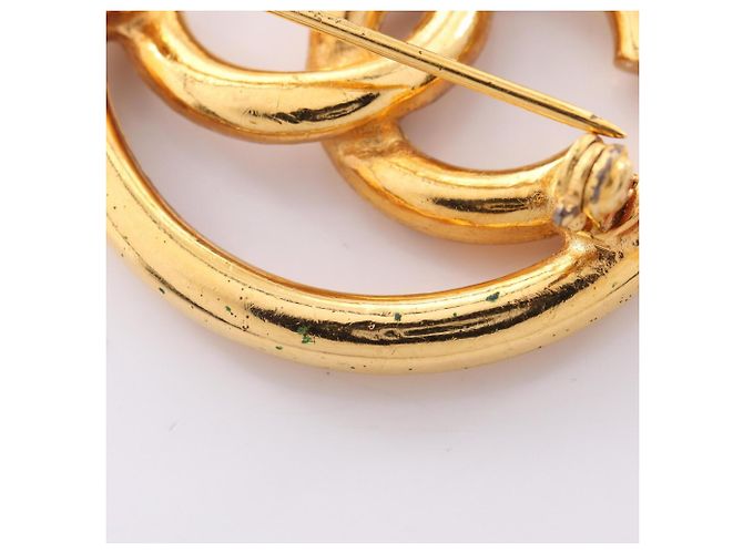 Timeless Spilla Chanel Vintage Coco Mark D'oro - vista 6