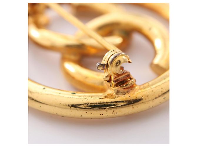 Timeless Spilla Chanel Vintage Coco Mark D'oro - vista 8