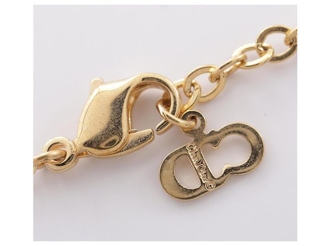 Christian Dior Halskette mit vergoldetem Herz-Logo Golden - Ansicht 4