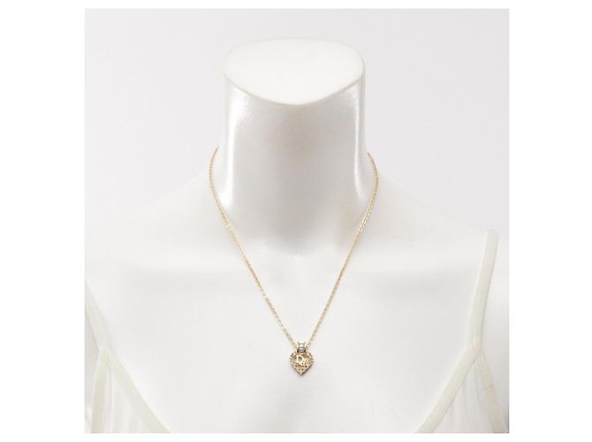 Christian Dior Halskette mit vergoldetem Herz-Logo Golden - Ansicht 5