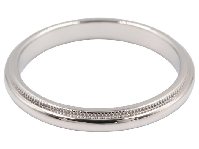 Autre Marque Bague Anneau Milgrain en Platine Tiffany & Co. - vue 2
