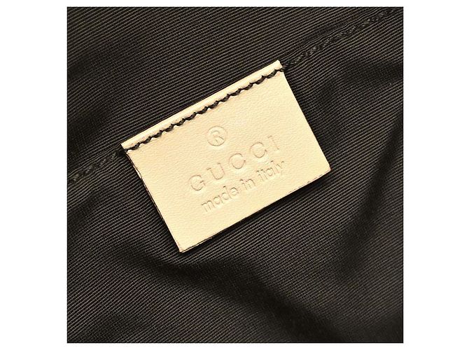 Borsa Gucci Bamboo Frame in tela GG Beige - vista 4