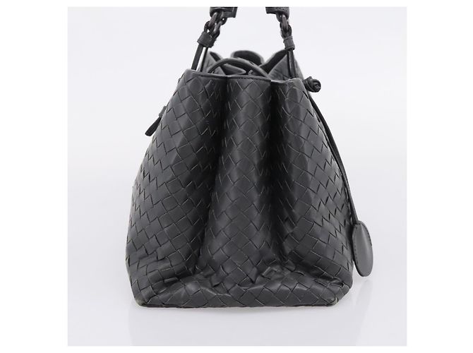 Bottega Veneta Roma Intrecciato Nappa Small Marrone - vista 3