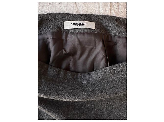 Autre Marque Falda de lana gris - vista 2