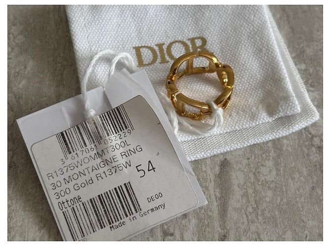 30 Montaigne Anello Dior in metallo dorato D'oro - vista 5