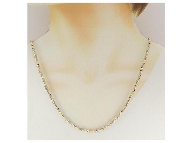 Bulgari Collar Bvlgari Passo Doppio Plata Dorado - vista 5