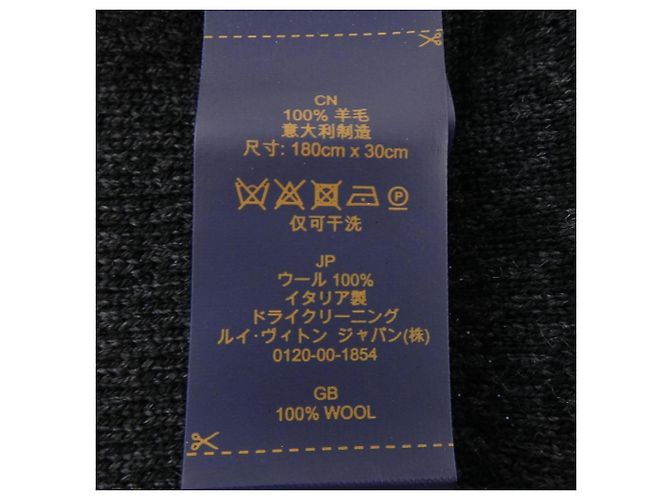 Sciarpa Louis Vuitton My Monogram Eclipse Marrone Nero - vista 3