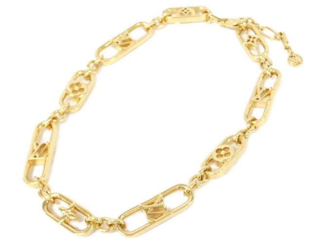 Colar My LV Chain GM Louis Vuitton Dourado - vista 2