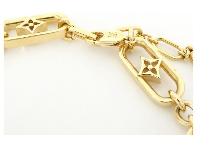 Colar My LV Chain GM Louis Vuitton Dourado - vista 4