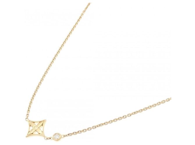 Collier pendentif Louis Vuitton Monogram Idylle Doré - vue 2