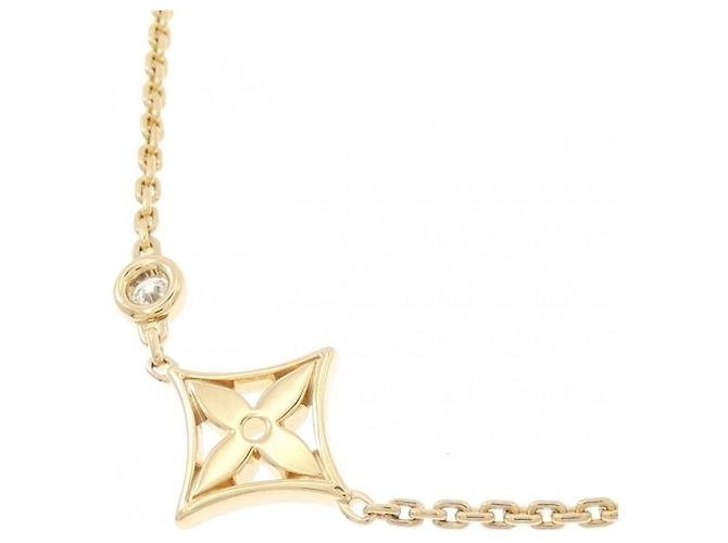 Collier pendentif Louis Vuitton Monogram Idylle Doré - vue 4