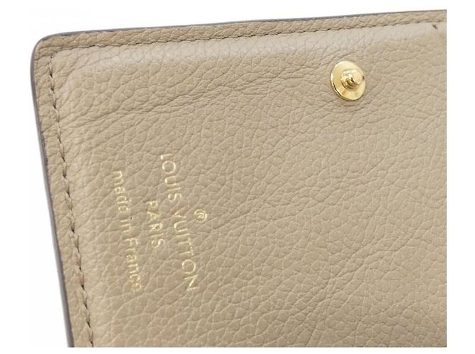 Louis Vuitton Bicolor Monogram Empreinte Portefeuille Claire Wallet Beige Grigio - vista 6
