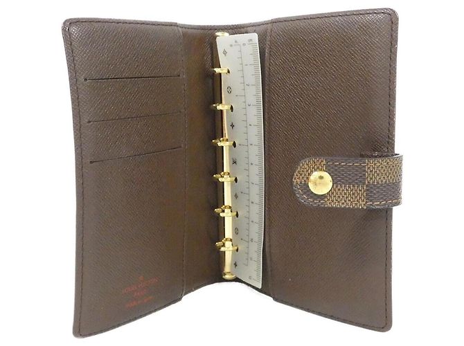 Organizer Organizzatore Louis Vuitton Damier Agenda PM Marrone - vista 6