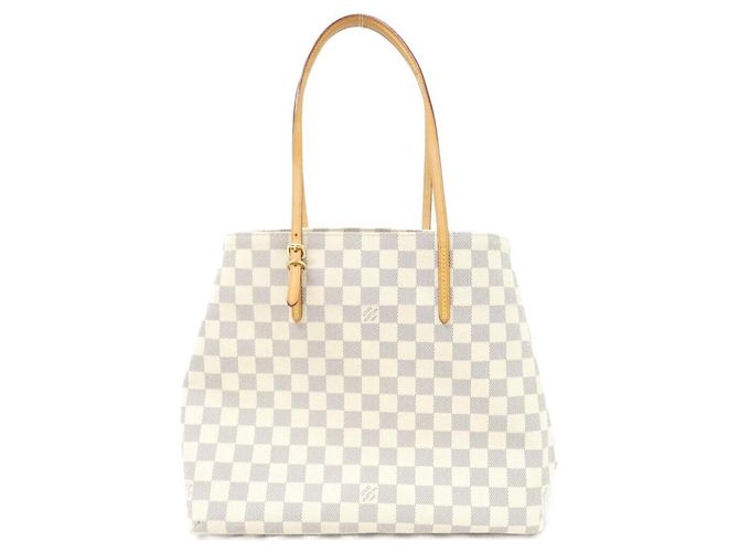 Bolso Louis Vuitton Damier Azur Cabas MM Blanco Azul - vista 2