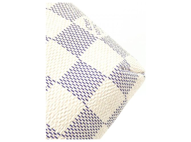 Bolso Louis Vuitton Damier Azur Cabas MM Blanco Azul - vista 3