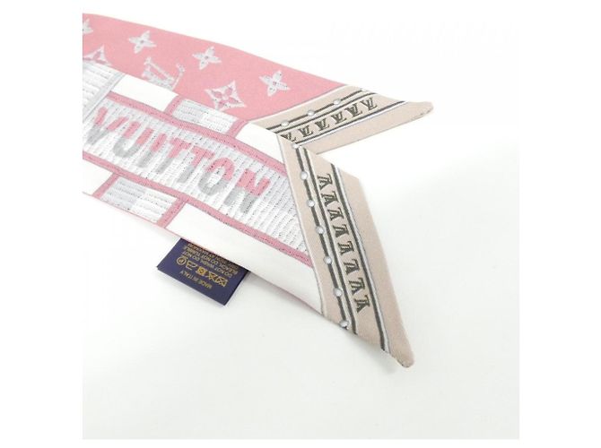 Louis Vuitton Bandeau BB LV Details Foulard Rosa - vista 2