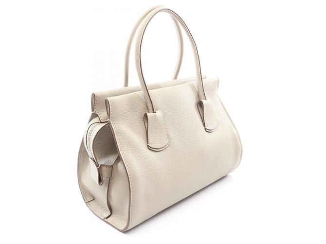 Borsa Tote Tod's Note Shopping a due manici con zip Beige - vista 2
