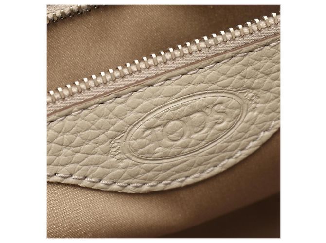 Borsa Tote Tod's Note Shopping a due manici con zip Beige - vista 4