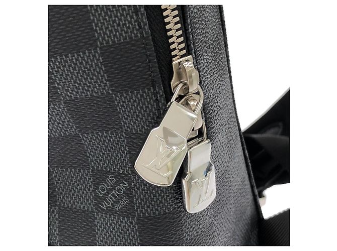 Louis Vuitton Damier Graphite 3D Canvas Rucksack Anthrazitgrau Damier ebene - Ansicht 4