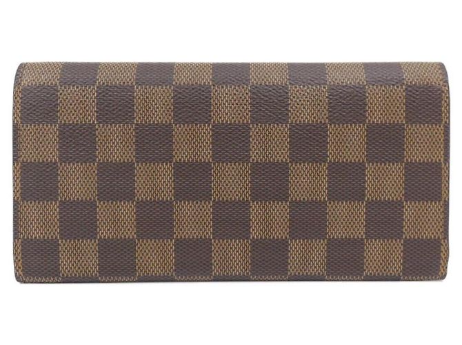 Louis Vuitton Damier Portefeuille Emilie N63544 Wallet Marrone - vista 2