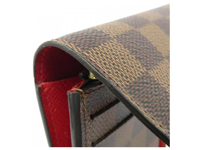 Louis Vuitton Damier Portefeuille Emilie N63544 Wallet Marrone - vista 4