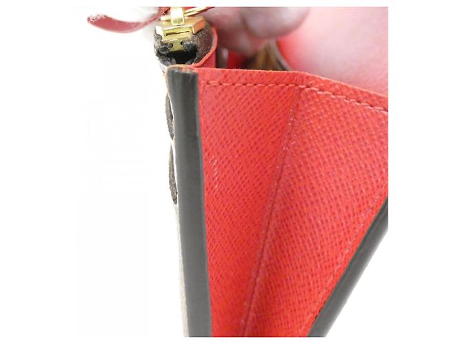 Louis Vuitton Damier Portefeuille Emilie N63544 Wallet Marrone - vista 7