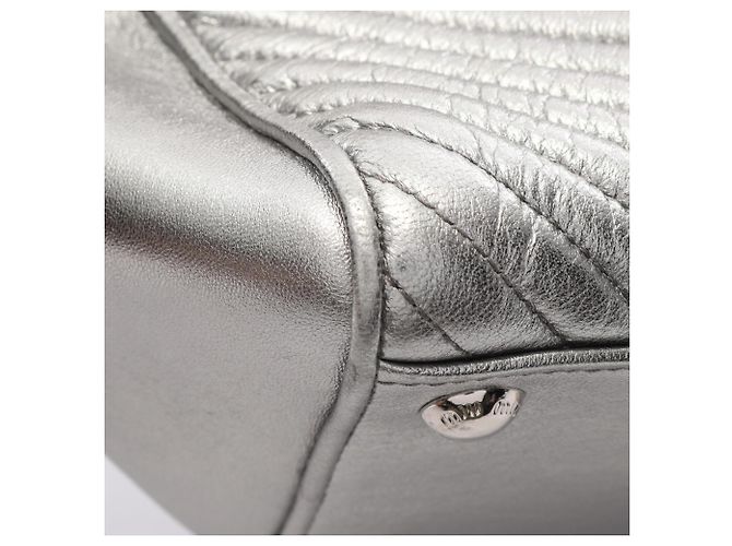 Borsa Miu Miu NAPPA BIKER 2WAY Argento - vista 5