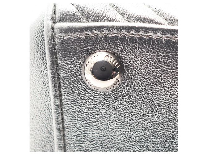 Borsa Miu Miu NAPPA BIKER 2WAY Argento - vista 7