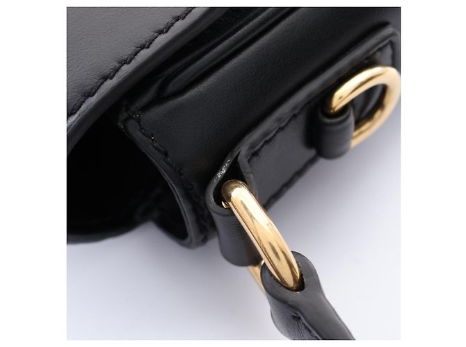 Miu Miu CRM FINE CALF Penny 2-Way Handtasche Schwarz - Ansicht 7