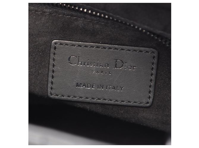 Christian Dior Lady Dior My ABCDIOR Borsa a Mano Small Cannage Nero - vista 4