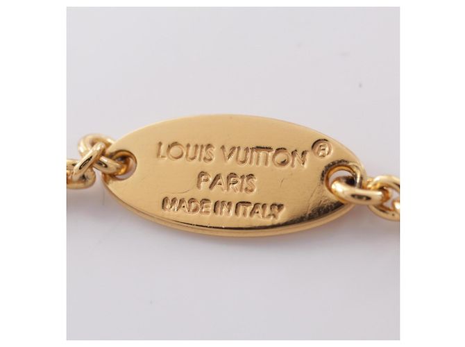 Colar Louis Vuitton LV Floragram Branco Dourado - vista 5
