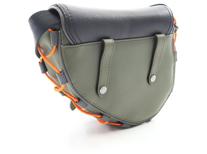 Bolsa Saddle Christian Dior Caqui Azul marinho - vista 2