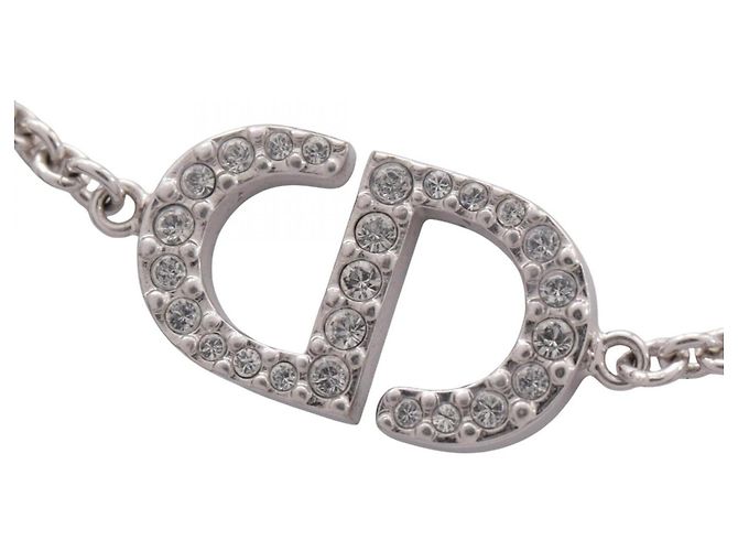 Bracciale con ciondolo logo CD Christian Dior Argento - vista 2