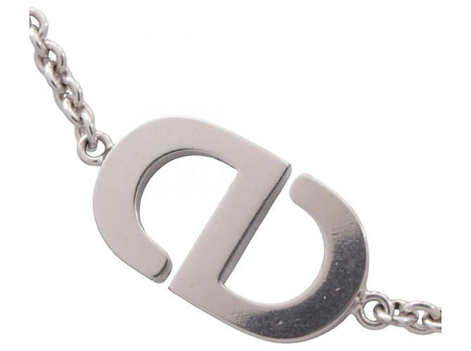 Bracciale con ciondolo logo CD Christian Dior Argento - vista 3