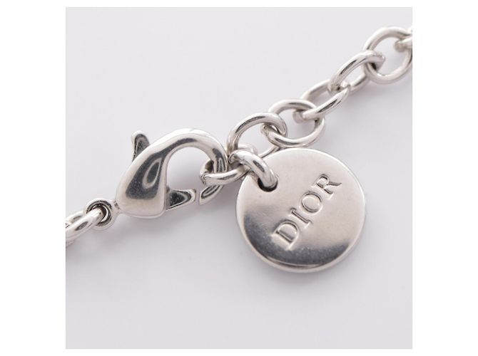 Bracciale con ciondolo logo CD Christian Dior Argento - vista 4