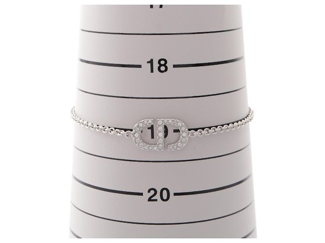 Bracciale con ciondolo logo CD Christian Dior Argento - vista 5