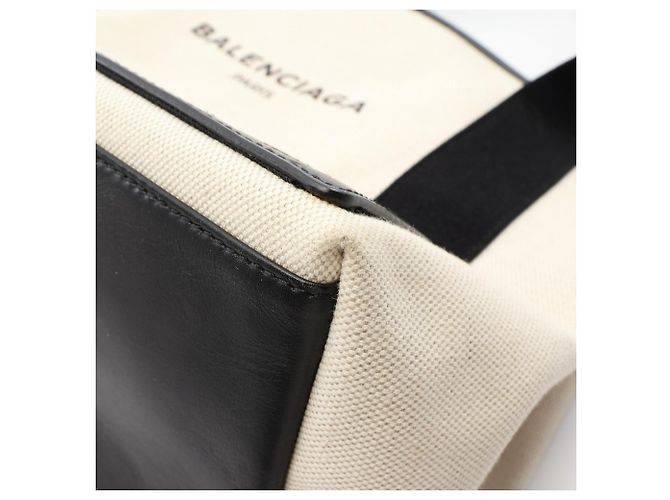 Bolso Cabas S Balenciaga Navy Negro Crudo - vista 6