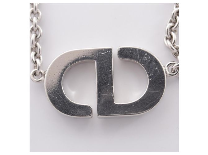 Collana Christian Dior Dior CD Logo Argento - vista 6