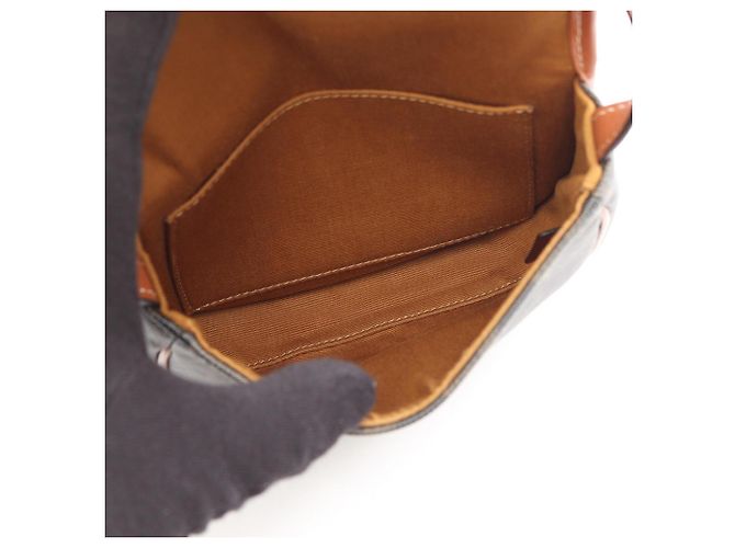 Céline Celine Triomphe Mini Buzas Schultertasche Braun Schwarz - Ansicht 3