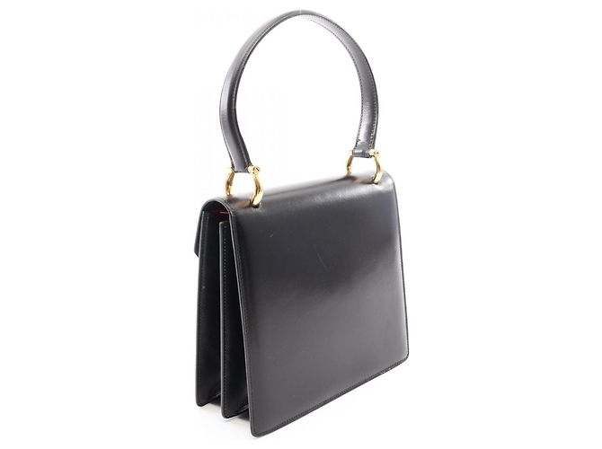 Céline Borsa a mano Celine in pelle nera Nero - vista 2
