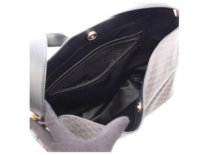 Céline Borsa a tracolla Celine Macadam Marrone Nero - vista 3