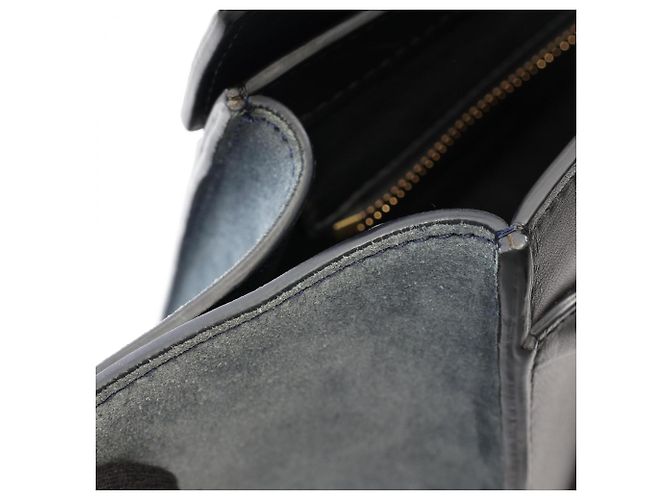 Céline  mala de mão Celine Luggage Mini Shopper Preto Azul Bege - vista 5